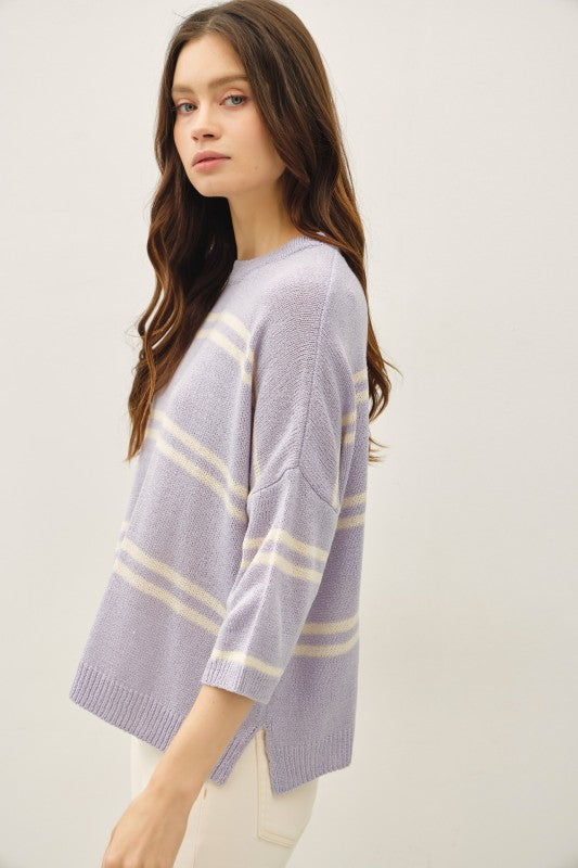 Pewter Drop Shoulder Sweater