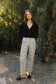 Soft Leopard Print Baggy Denim