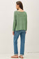Jade Boat Neck Boxy Sweater Top