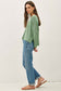 Jade Boat Neck Boxy Sweater Top