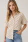 Cream Polka Dot Puff Sleeve