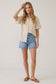 Cream Polka Dot Puff Sleeve