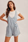 Railroad Striped Shortalls