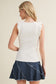 Off-White Plisse Tank