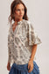Black Bohemian Print Blouse