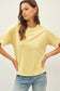 Dusty Yellow Boxy Tee