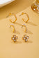 Floral Pearl Hoop Trio