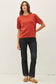 Poppy/Purple Short Sleeve Sweater
