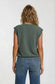 Hunter Green Banded Arm Top