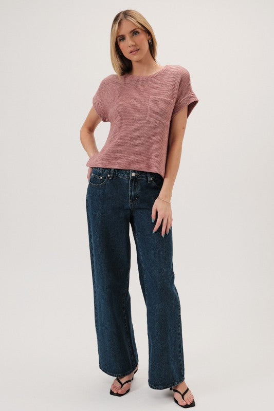Marsala Pocket Top