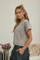 Grey/Cocoa Washed Tee