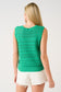 Emerald Green Crochet Sweater Tank