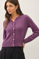 Eggplant/Emerald Cardi