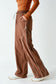 Cocoa/Black Curved Track Pants