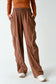 Cocoa/Black Curved Track Pants