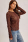 Coffee Crochet Cardi