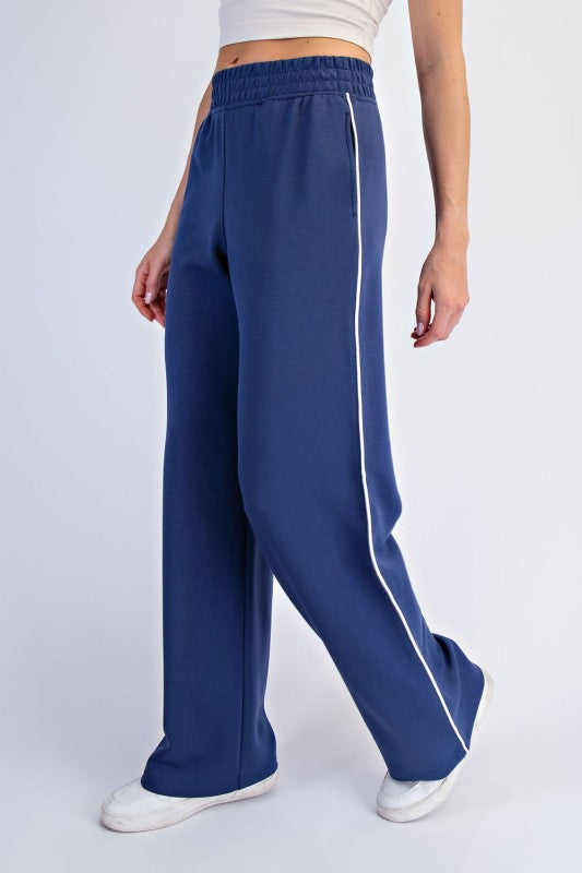 Smokey Navy/Cream Track Pants