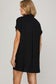 Black Drop Shoulder Dress