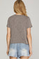 Mocha Grey Ribbed Knit Short Sleeve
