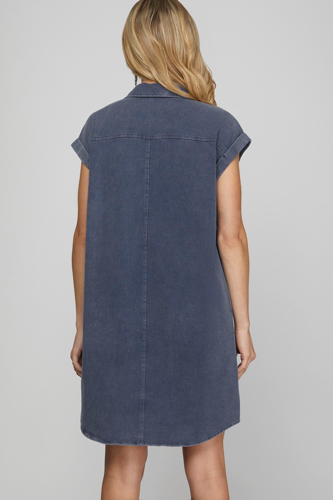 Denim Blue Twill Dress