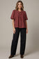 Dusty Mauve Pintuck Top
