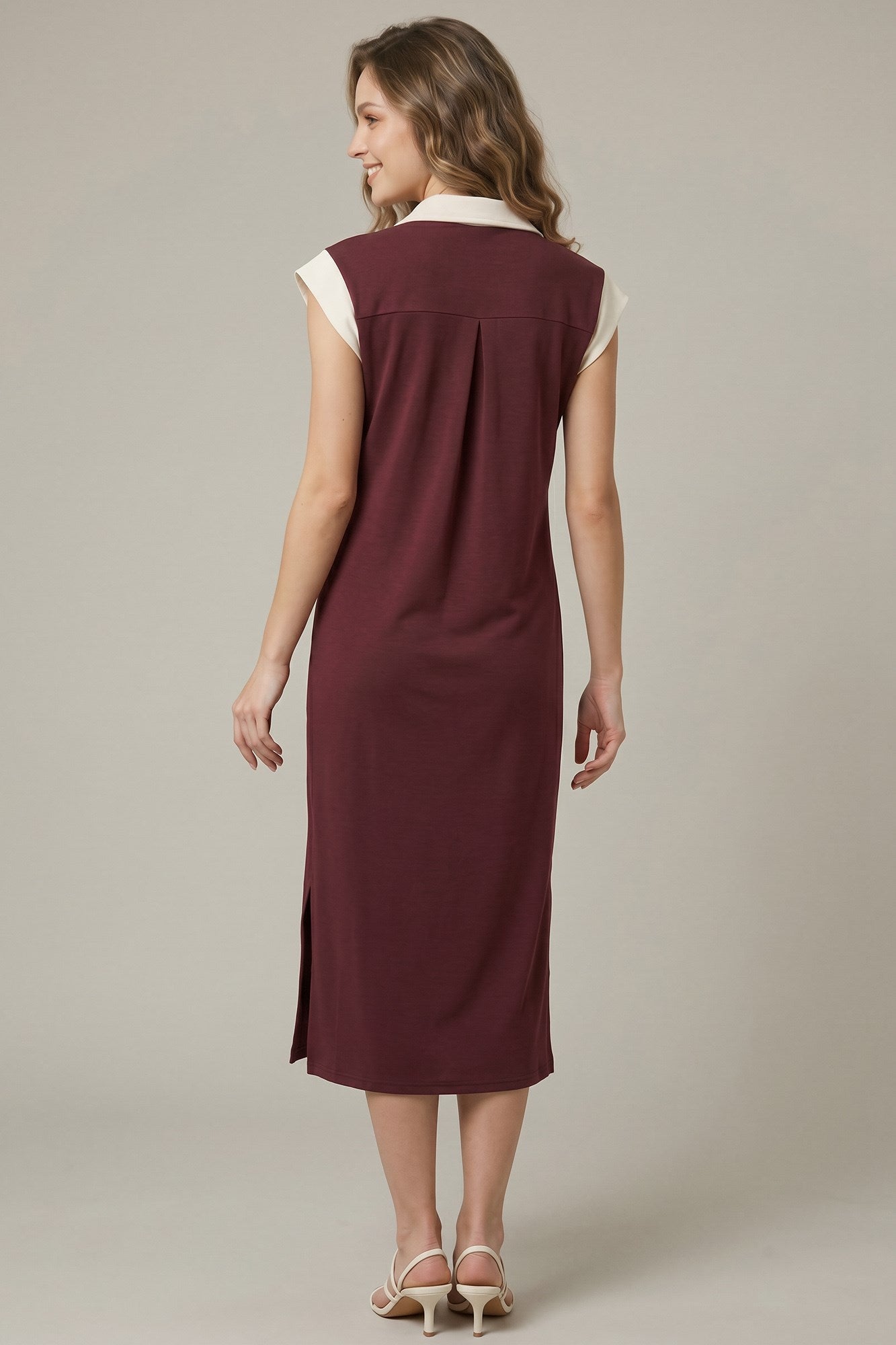Wine Not Fall Colorblock Dress
