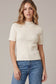 Cream Scalloped Sweater
