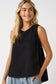 Washed Black Denim Tank