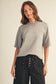 Grey Half Sleeve Sweater