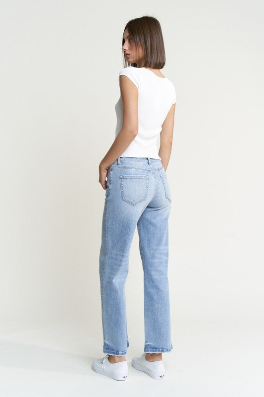 Mid Rise Ankle Straights Dyed Ends