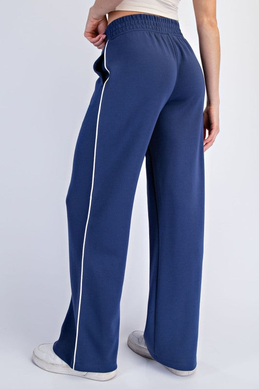 Smokey Navy/Cream Track Pants