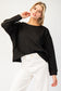 Black/Avocado Textured Pullover