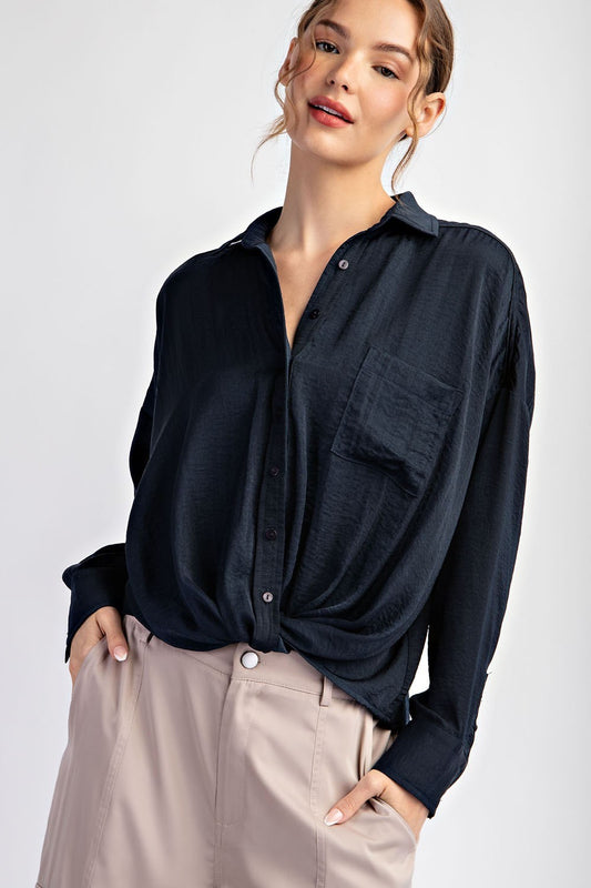 Midnight Knot Blouse