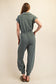 Sage Leaf Scuba Jumpsuit