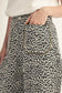 Scalloped Trim Leopard Pants