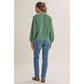Sea Green Crochet Zip