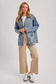 DENIM CORDUROY COLLAR CONTRAST BARN COAT