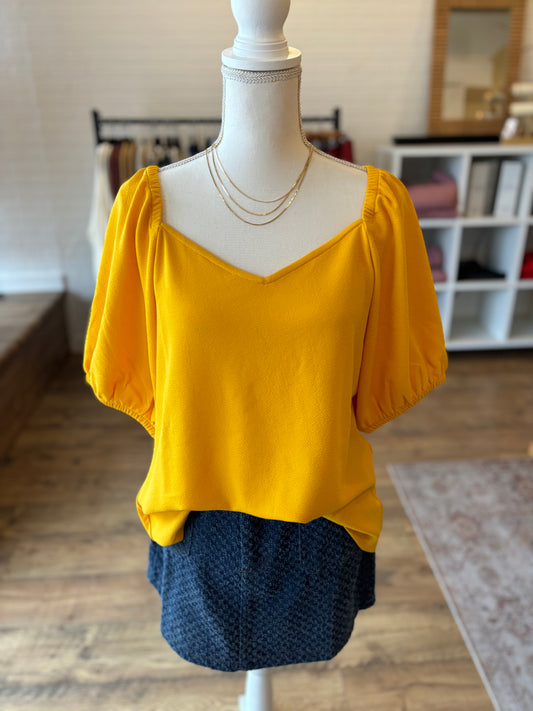 Marigold Curve Top