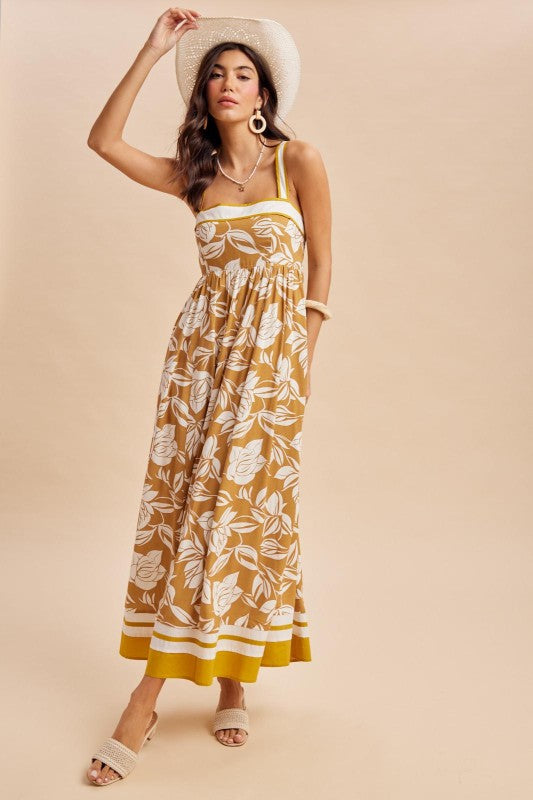 Golden Hour Floral Maxi