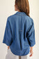 Denim Back Pleat Top