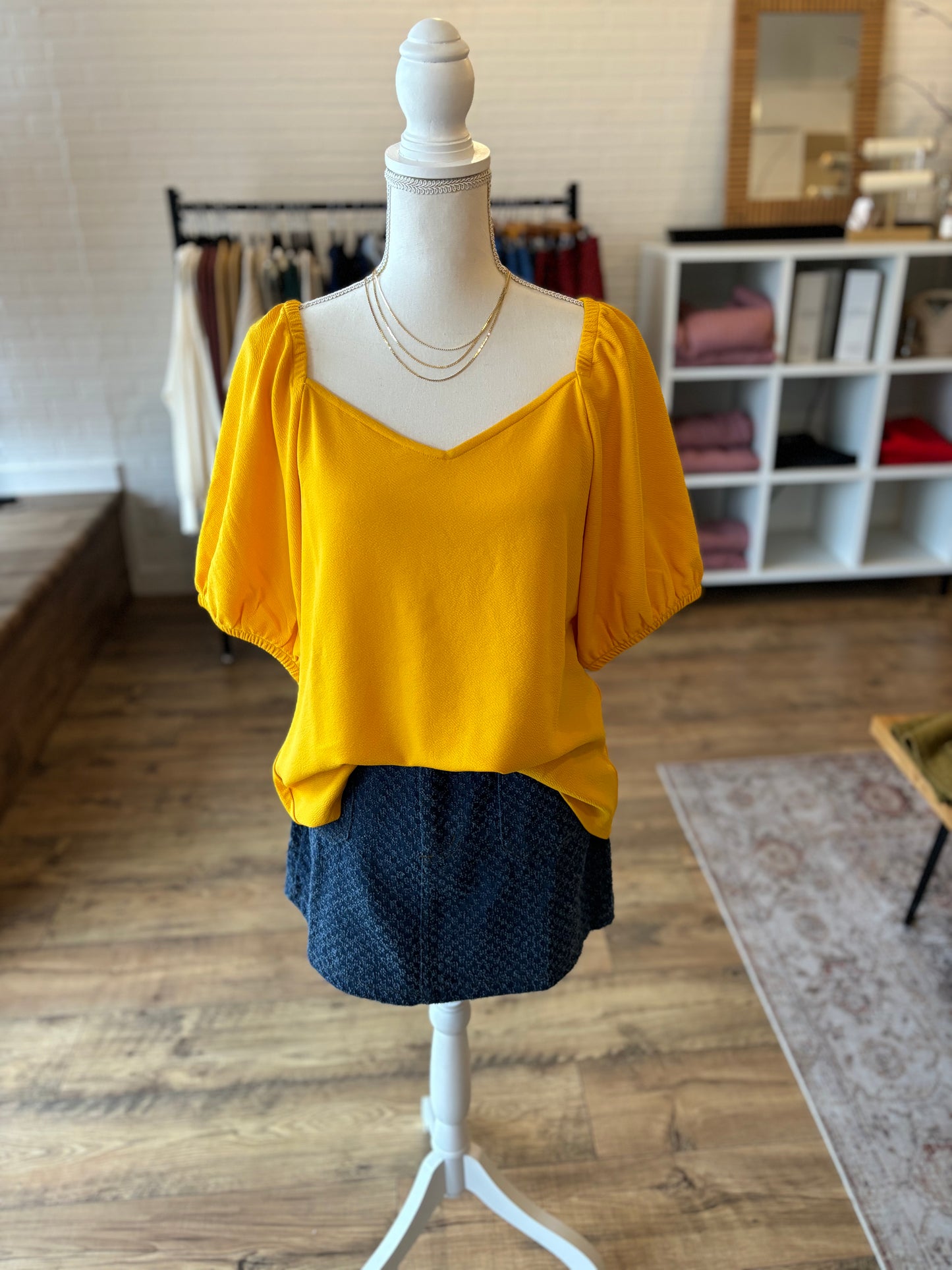 Marigold Curve Top