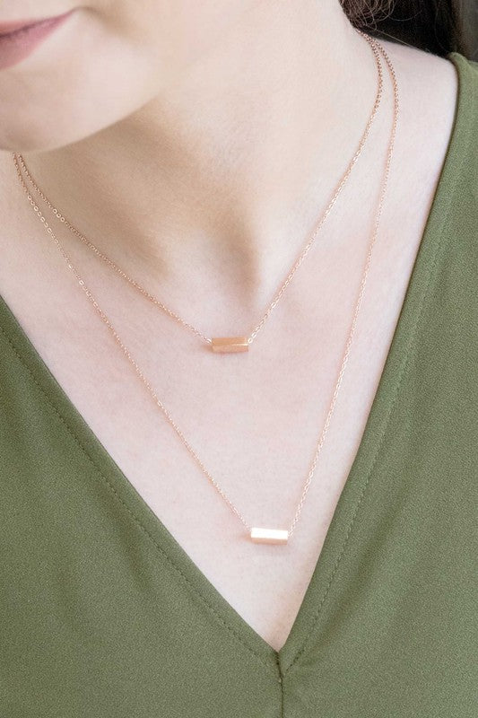 Bar Layerd Necklace
