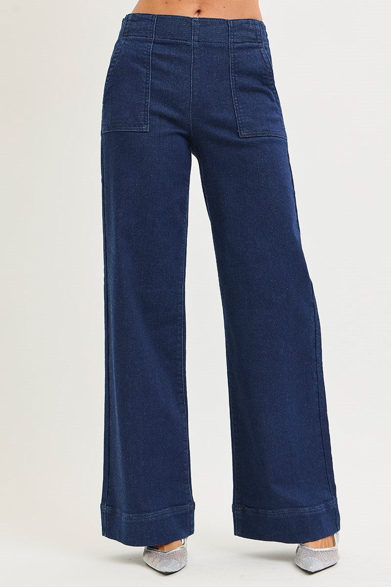 Elastic Band Patch Pocket Risen