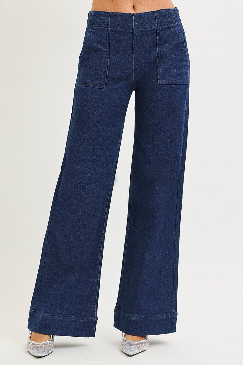 Elastic Band Patch Pocket Risen