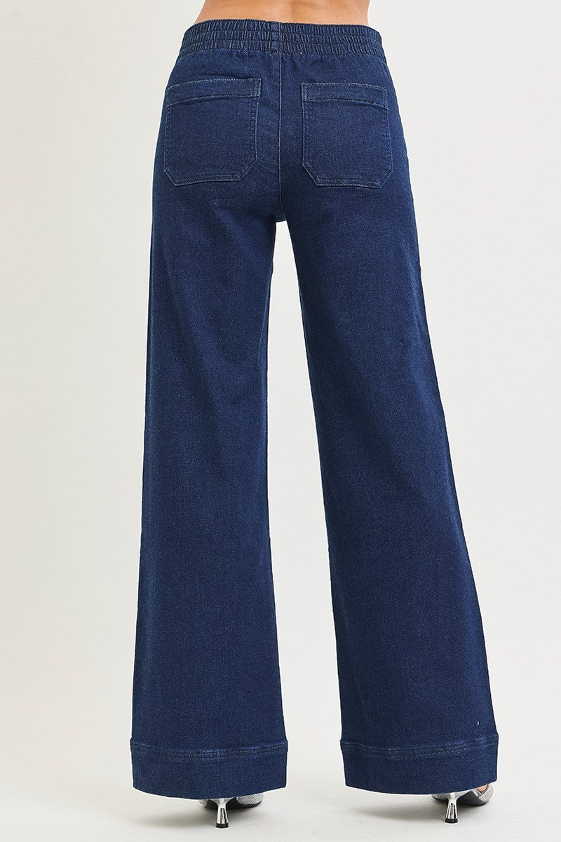 Elastic Band Patch Pocket Risen