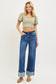 High Rise Lined Cuff Ana Denim
