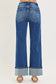 High Rise Lined Cuff Ana Denim