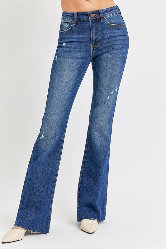 Dk Mid Rise Flare Denim New