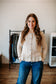Almond Milk Ruffle Cardi