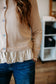 Almond Milk Ruffle Cardi